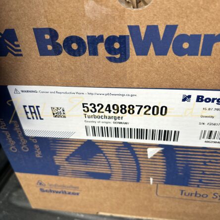 NUOVO BorgWarner Turbocompressore  Audi 80 RS2 2.2L 034145703D 034145703DX