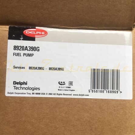 NEUE Einspritzpumpe Delphi 8925A390W 8925A391W 8925A392W 8925A393W 8925A394W 8925A395W