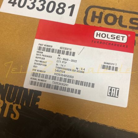NOUVEAU HOLSET Turbocompresseur Iveco 3598012 3599080