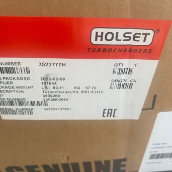 NUOVO HOLSET Turbocompressore CASE 3522777 3522778