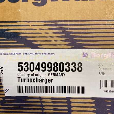 NEUER BorgWarner Turbolader Porsche 911 Turbo (997) 3.6L 53049880060 53049700060  (Pfandpflicht!)