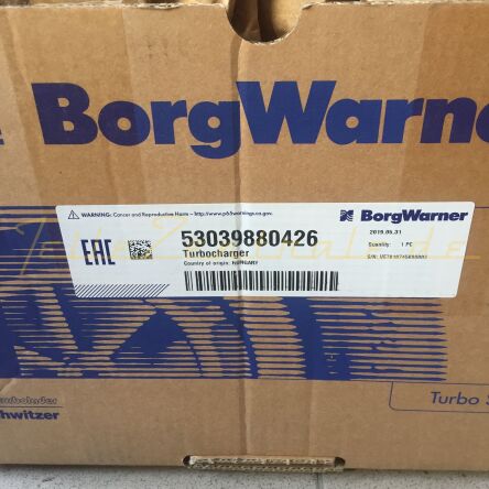 NEUER BorgWarner Turbolader PEUGEOT CITROEN 1.6 THP 53039880426 53039700426