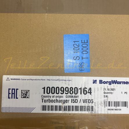 NEUER BorgWarner Turbolader Volvo Biturbo 10009880017 10009700017