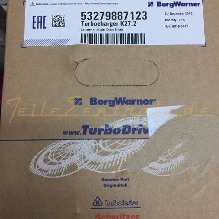 NEUER BorgWarner Turbolader Case-IH Traktor 53279707123 53279887123
