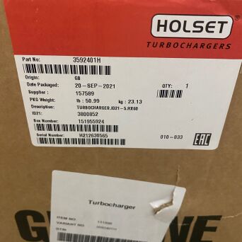 NEUER HOLSET Turbolader Cummins 3592369 3592401
