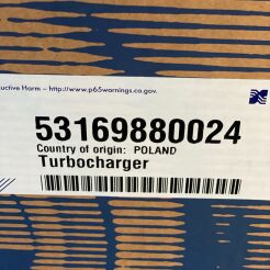 NEW Turbocharger BorgWarner MAN Generator 51091007906