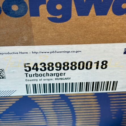 NEUER BorgWarner Turbolader Renault 1.6 54389880005 54389700005